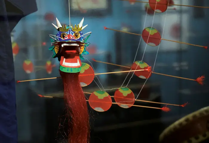 Blick in die Ausstellung "Kinder des Windes"