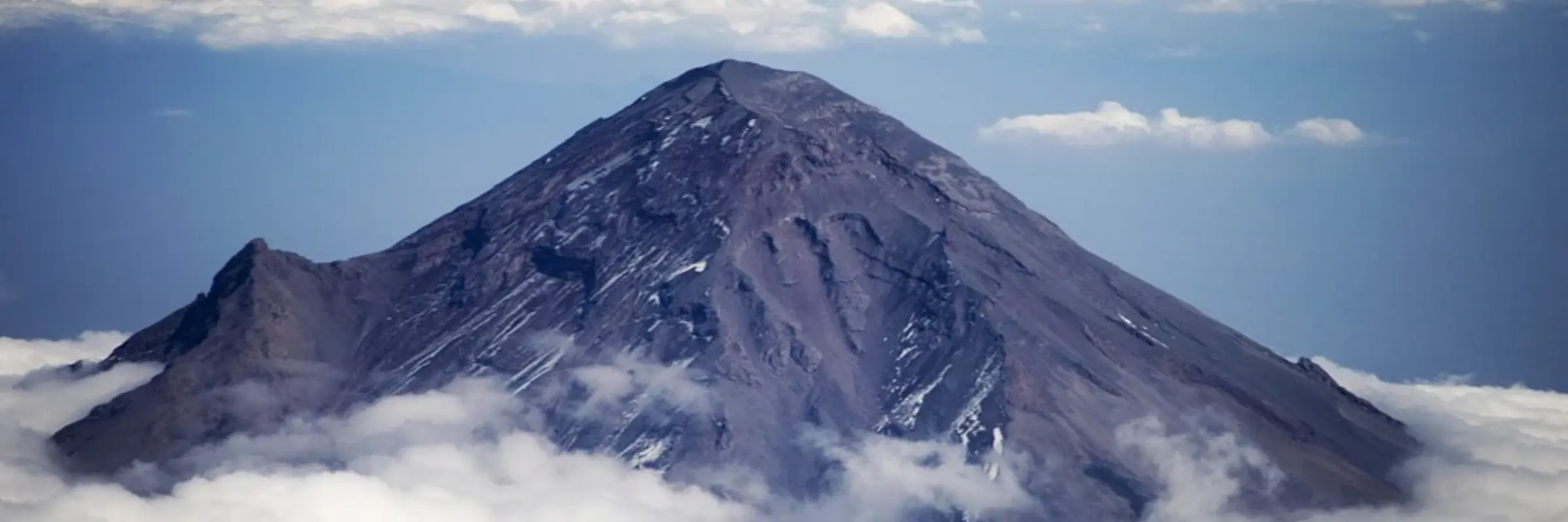 Luftaufnahme des Popocatépetl